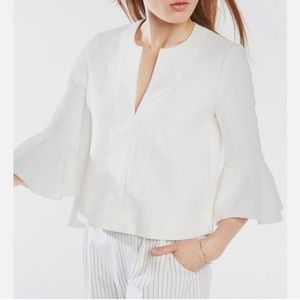 BCBGMaxAzria Valari Blouse/Top White, XS